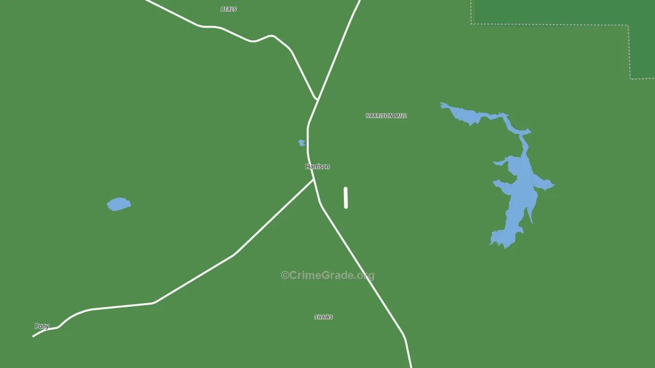 Harrison, MT Map of Assault Rates