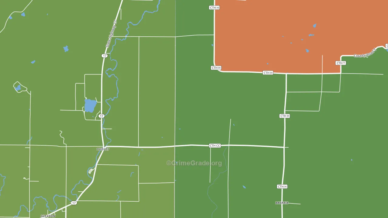 Harrison, WI Map of Assault Rates