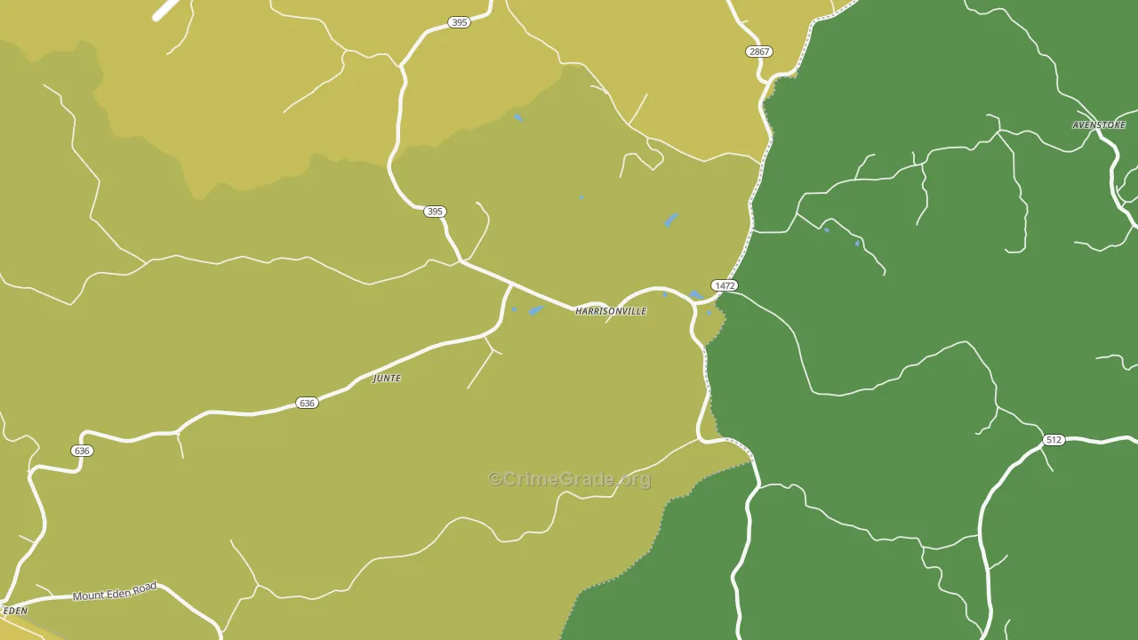 Harrisonville, KY Map of Assault Rates