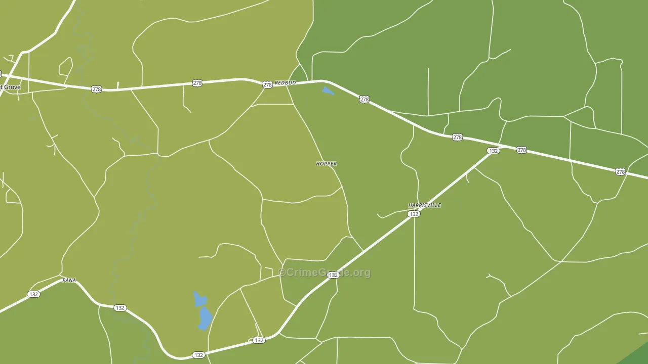 Harrisville, AL Map of Assault Rates
