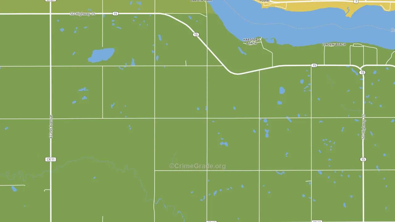 Hartford Beach, SD Map of Assault Rates