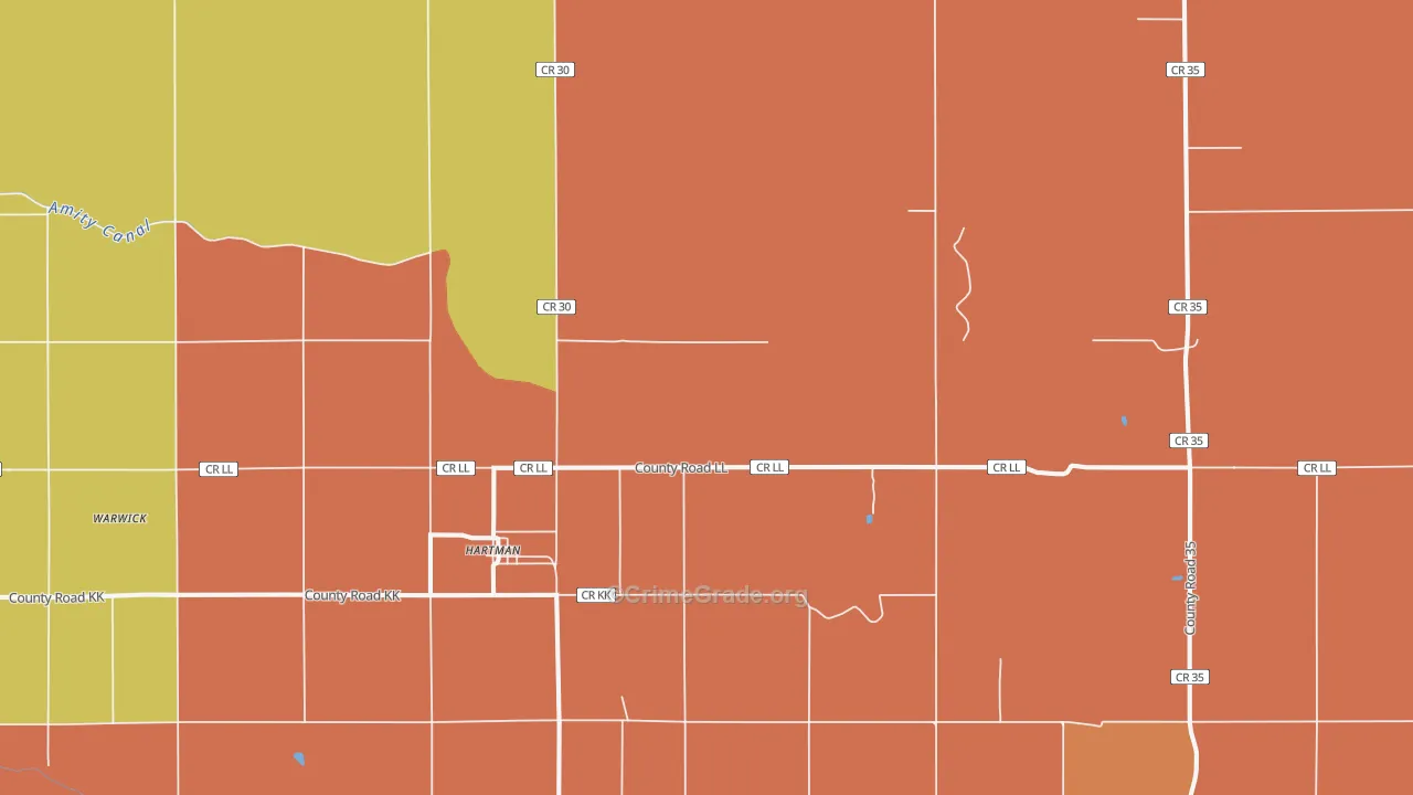 Hartman, CO Map of Assault Rates