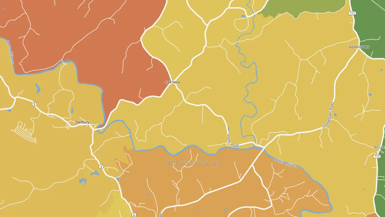Hartman, NC Map of Assault Rates
