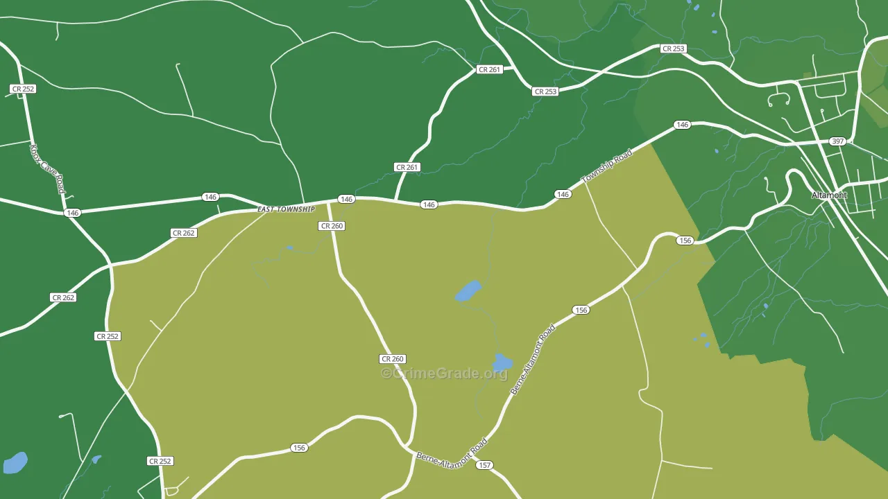 Hartmans Corners, NY Map of Assault Rates