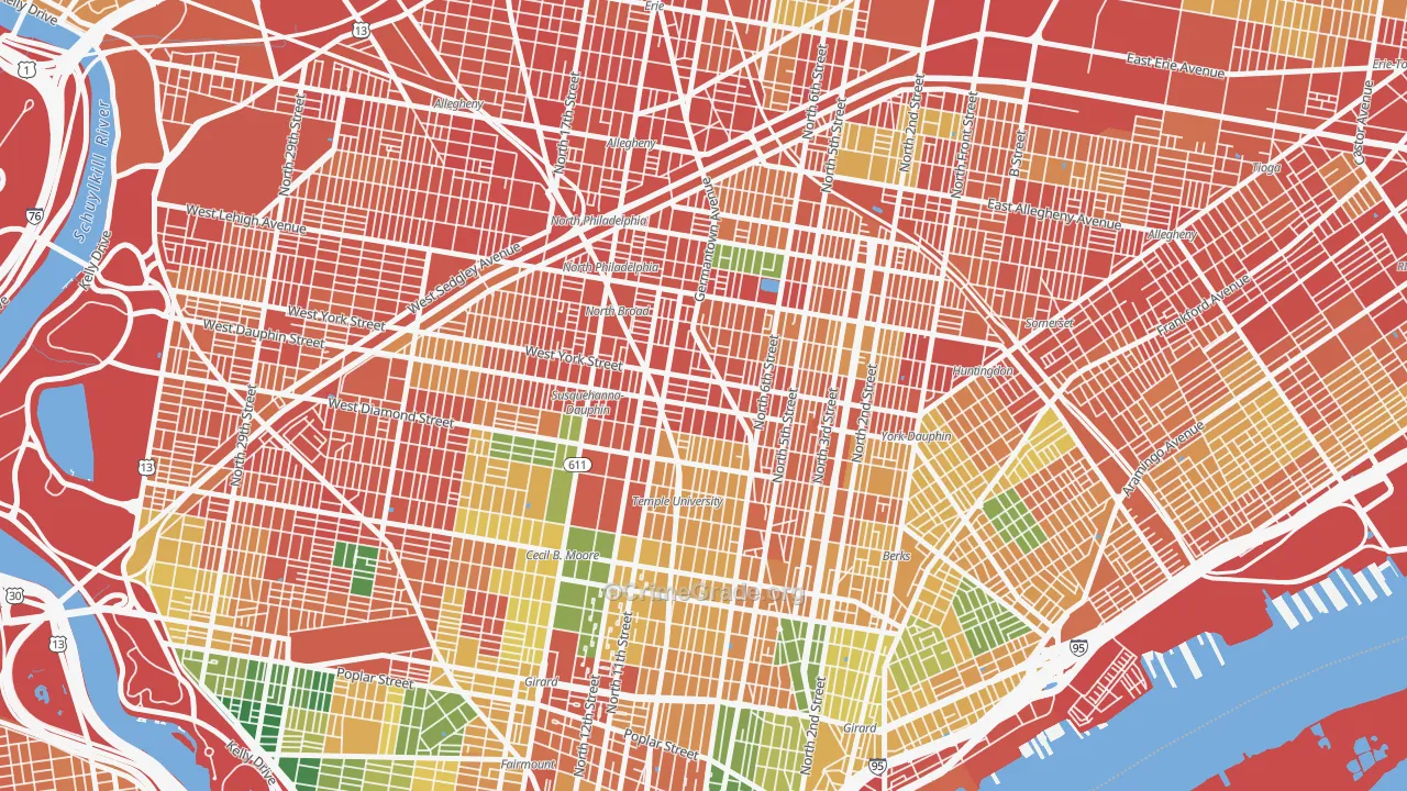 Hartranft, Philadelphia, PA Map of Assault Rates