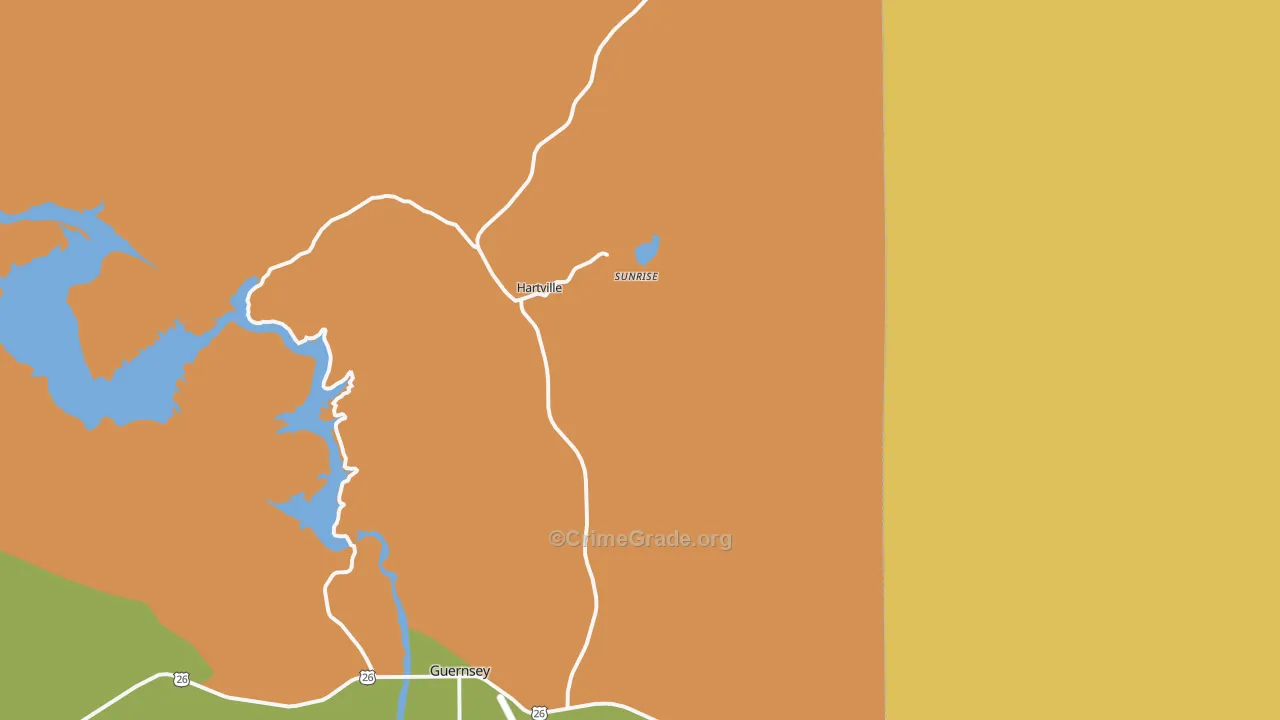 Hartville, WY Map of Assault Rates