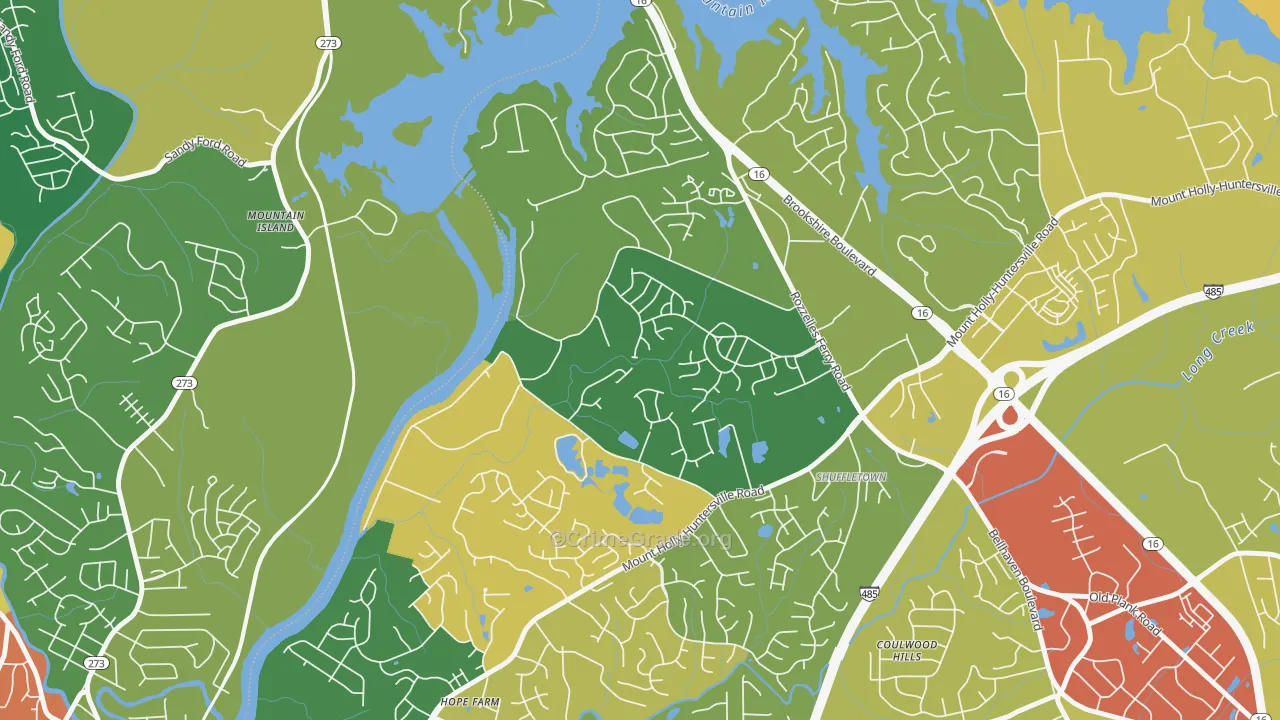 Harwood Lane, Charlotte, NC Map of Assault Rates