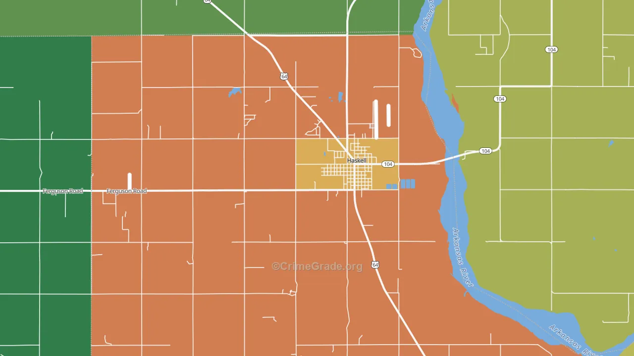 Haskell, OK Map of Assault Rates