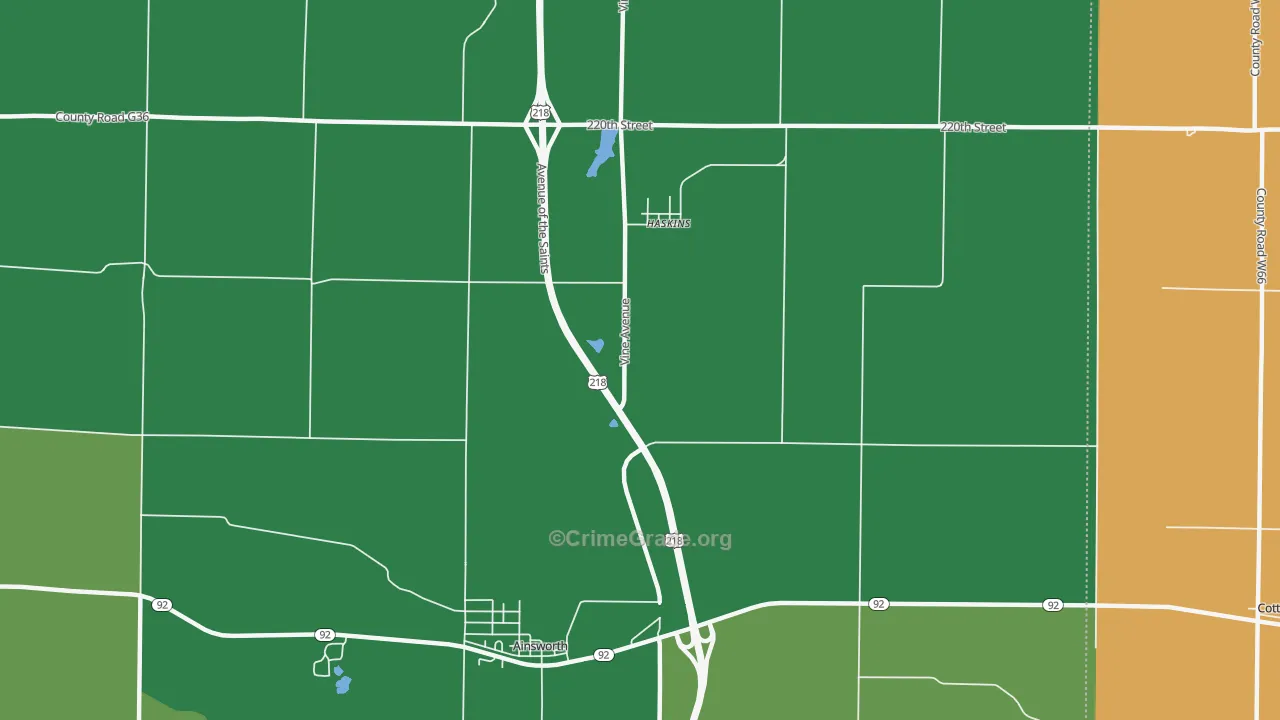 Haskins, IA Map of Assault Rates