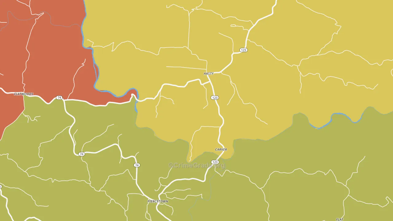 Hasty, AR Map of Assault Rates