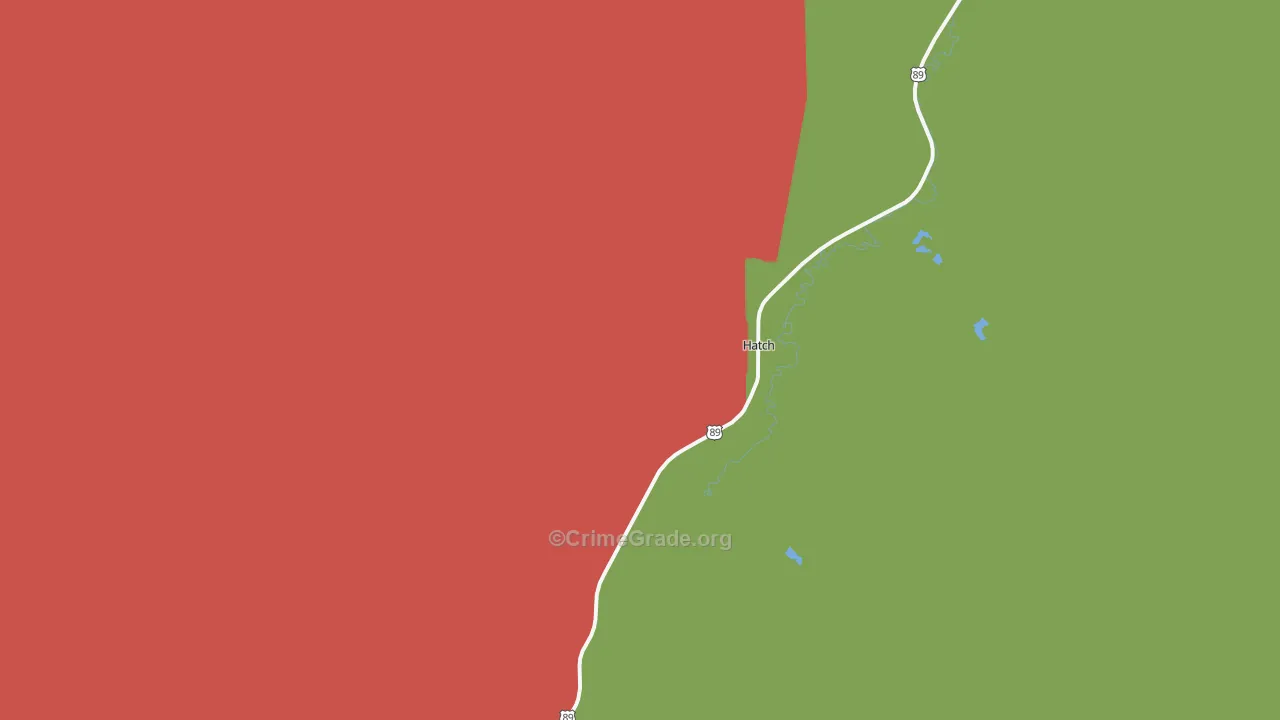 Hatch, UT Map of Assault Rates