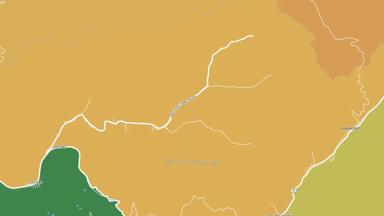 Hatcher, WV Map of Assault Rates
