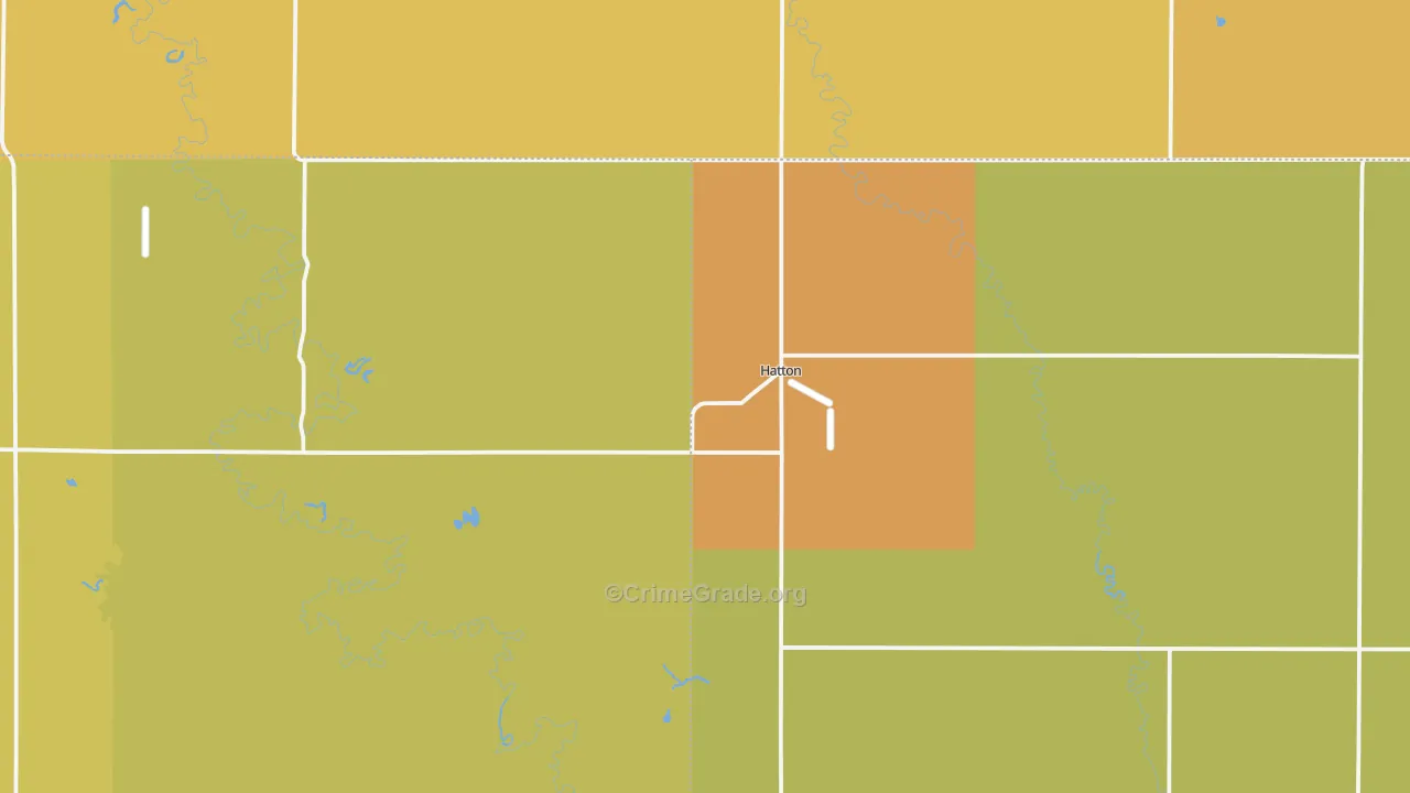 Hatton, ND Map of Assault Rates