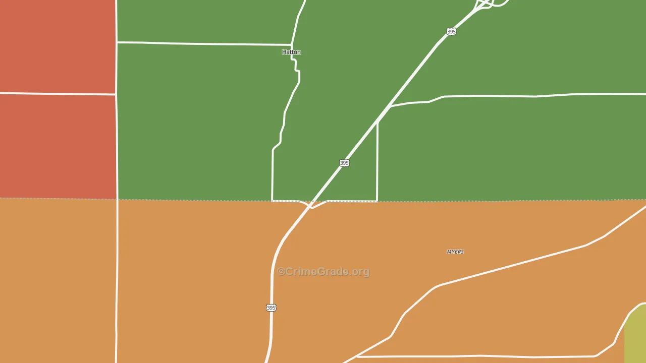 Hatton, WA Map of Assault Rates