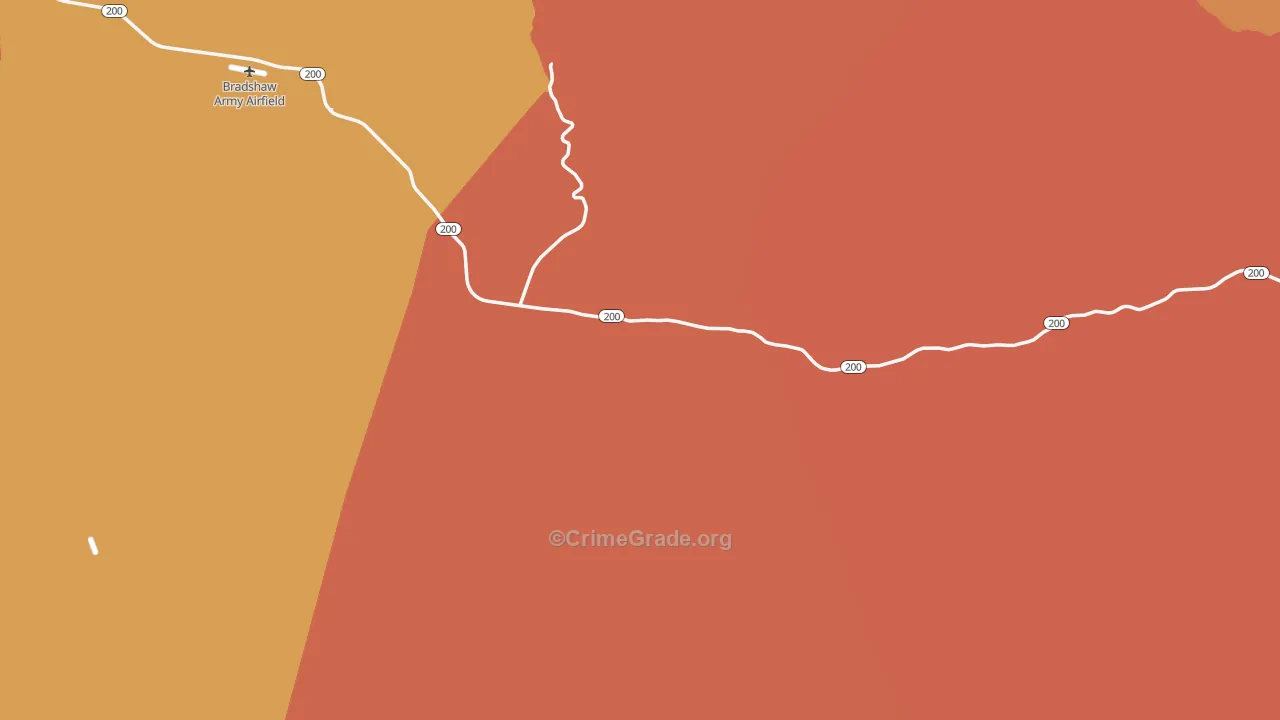 Hawaii County, HI Map of Assault Rates