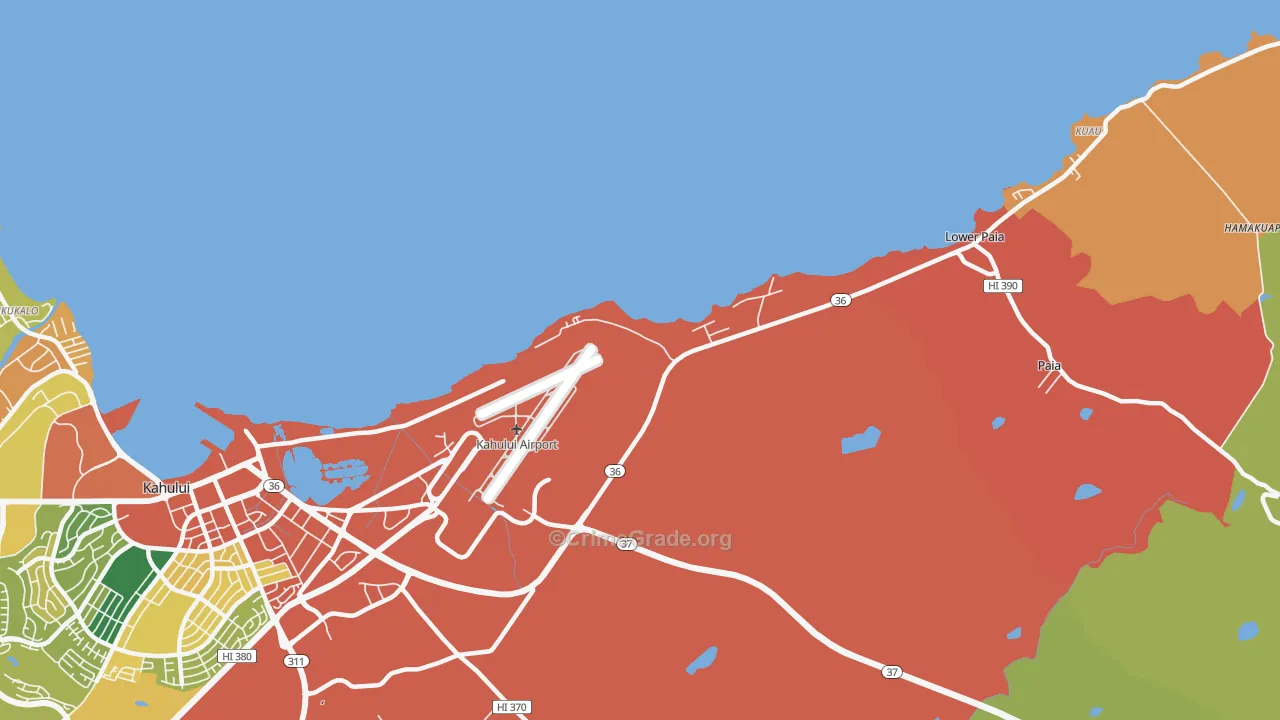 Hawaiian Village, HI Map of Assault Rates