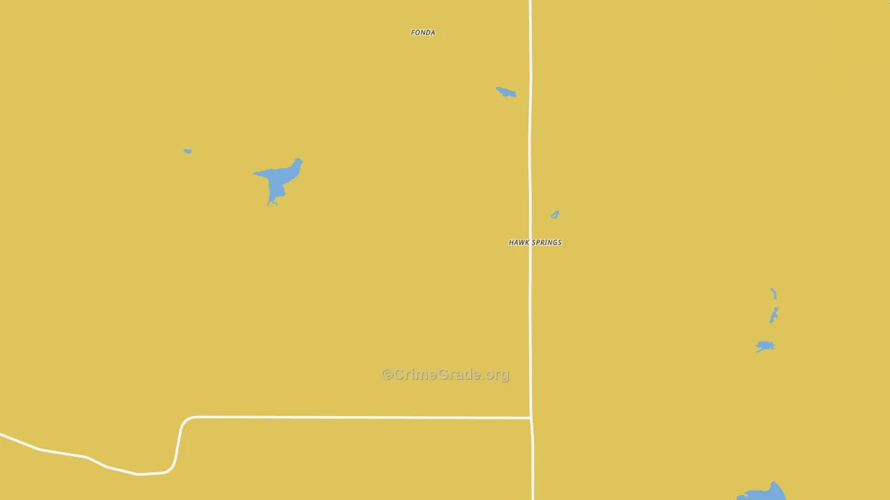 Hawk Springs, WY Map of Assault Rates