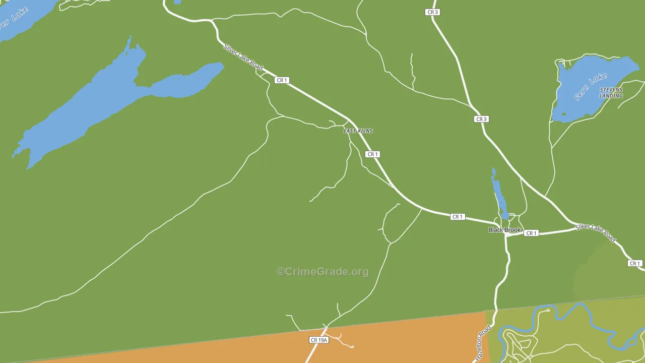 Hawkeye, NY Map of Assault Rates