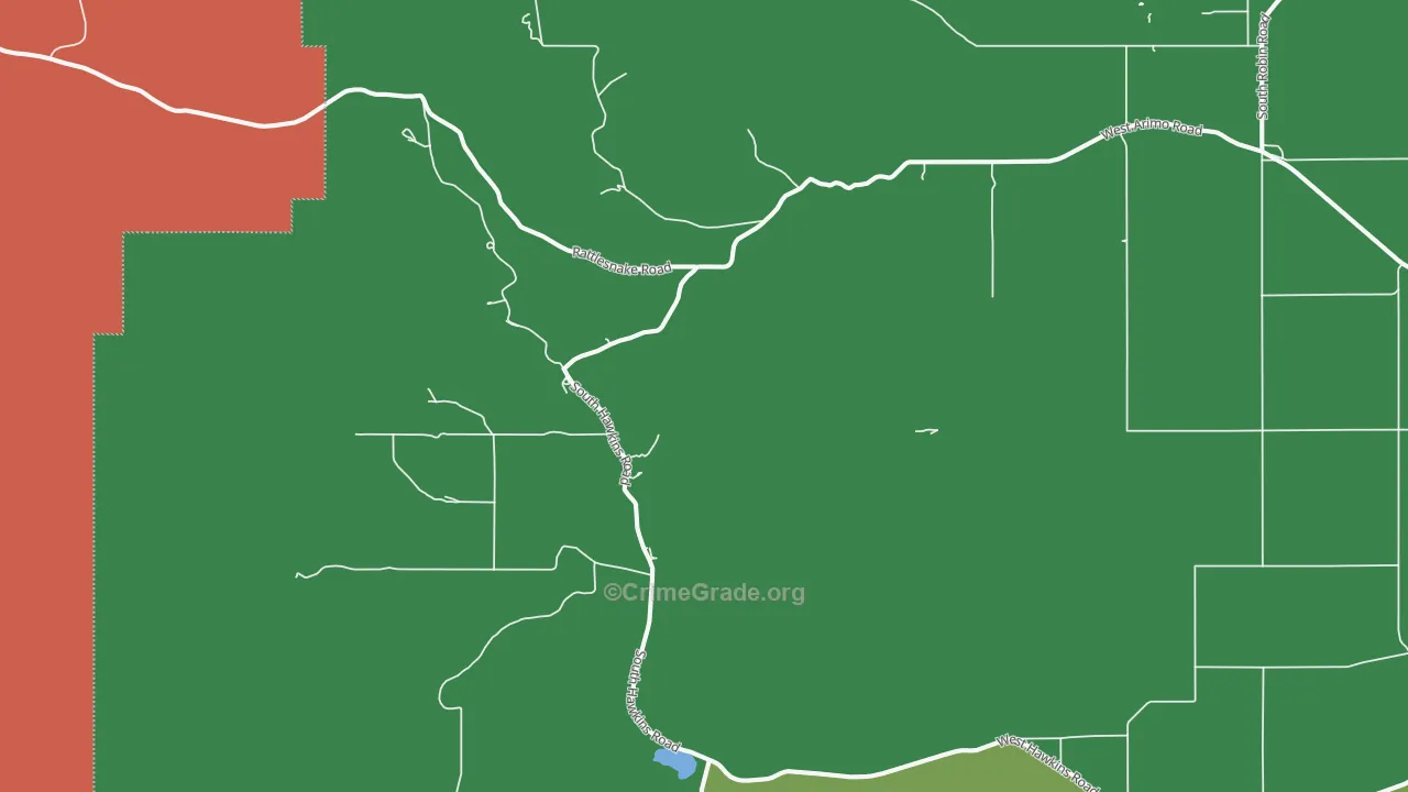 Hawkins, ID Map of Assault Rates