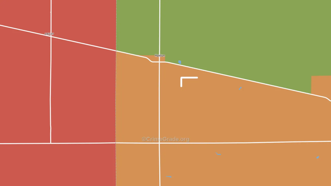Haxtun, CO Map of Assault Rates