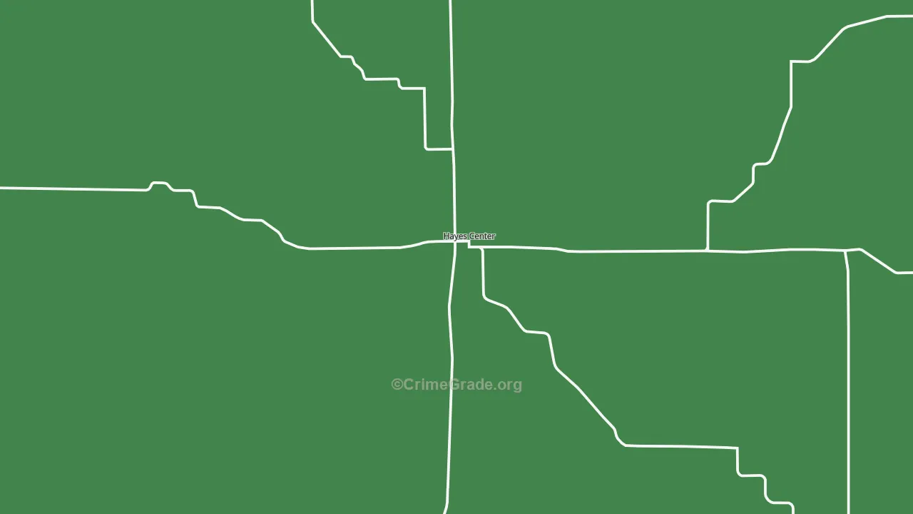 Hayes Center, NE Map of Assault Rates