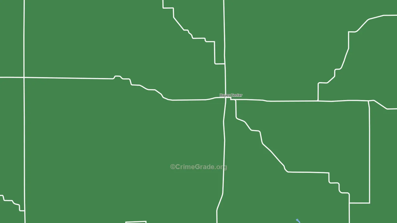 Hayes County, NE Map of Assault Rates