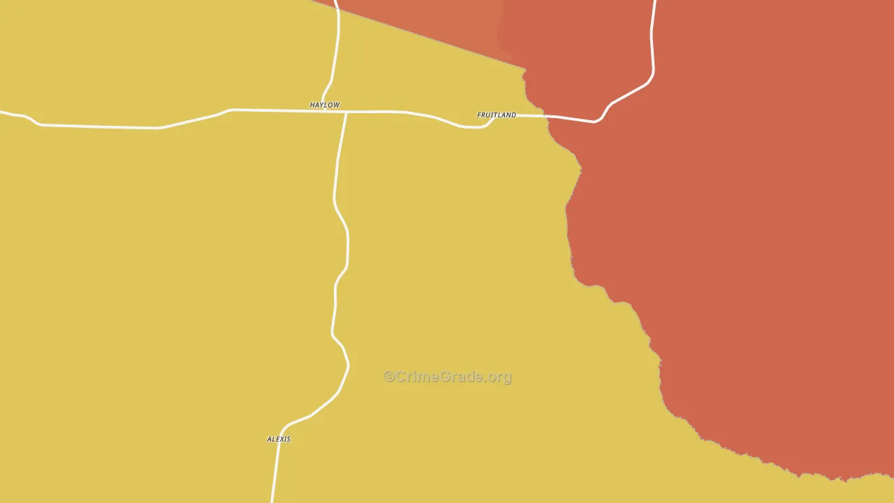 Haylow, GA Map of Assault Rates