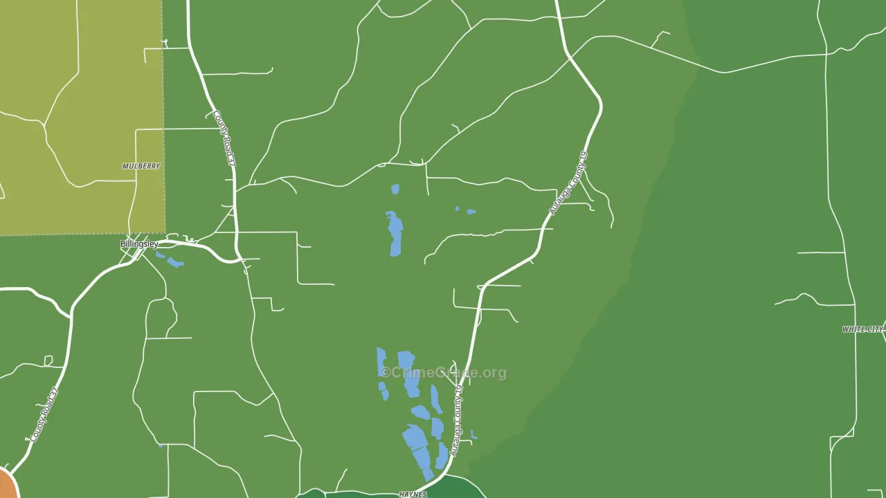 Haynes, AL Map of Assault Rates