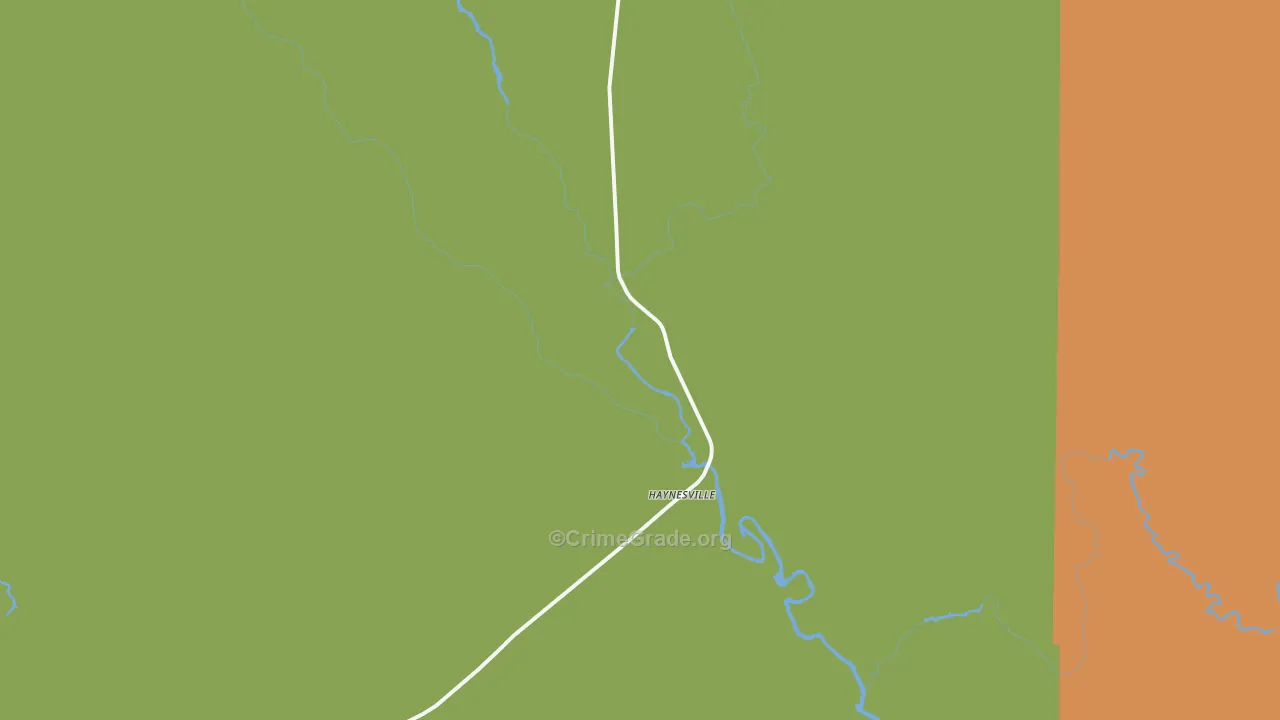 Haynesville, ME Map of Assault Rates
