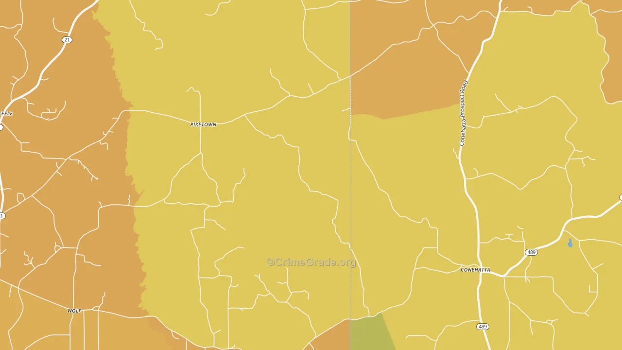 Hays, MS Map of Assault Rates
