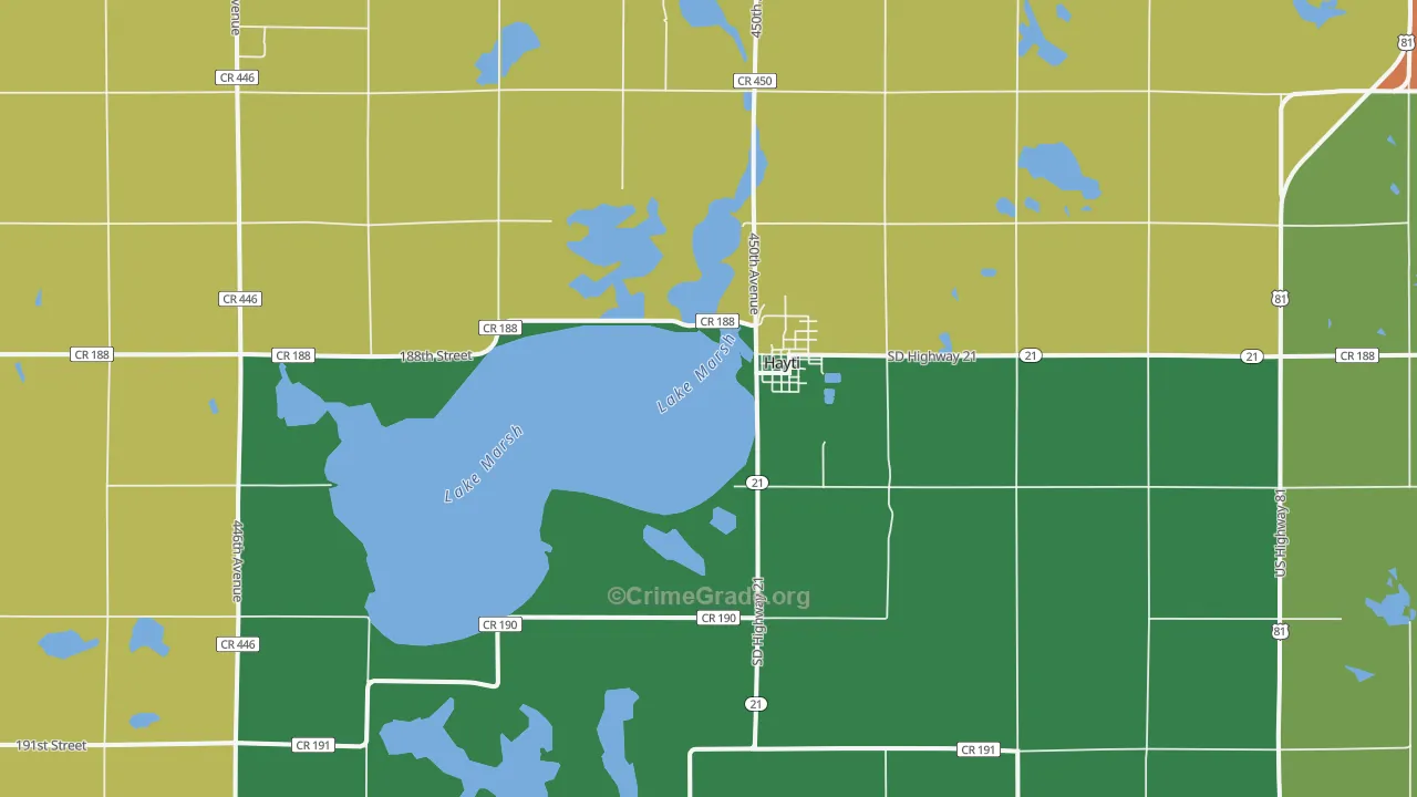 Hayti, SD Map of Assault Rates