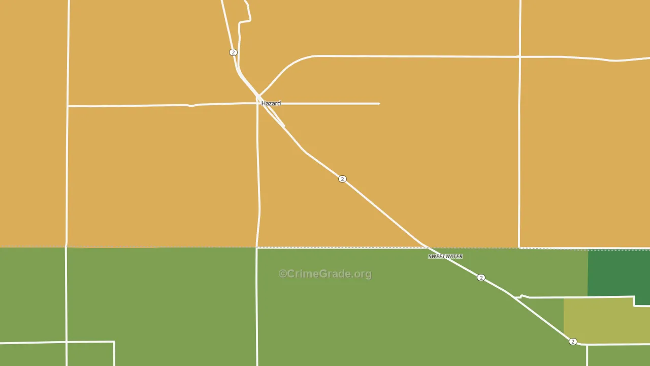 Hazard, NE Map of Assault Rates