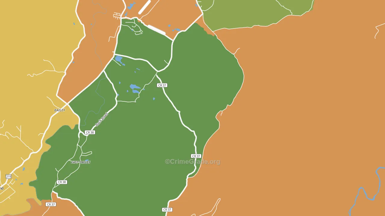 Hazelwood, WV Map of Assault Rates