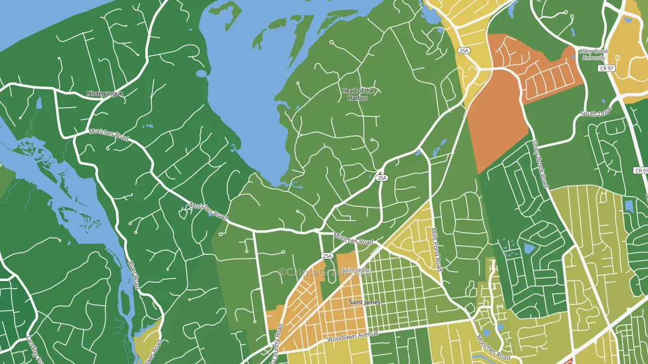 Head of the Harbor, NY Map of Assault Rates