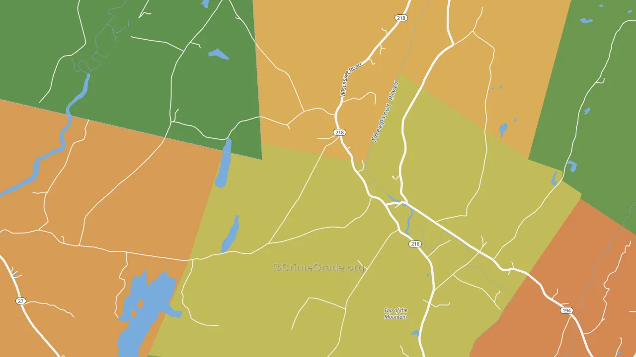 Head Tide, ME Map of Assault Rates