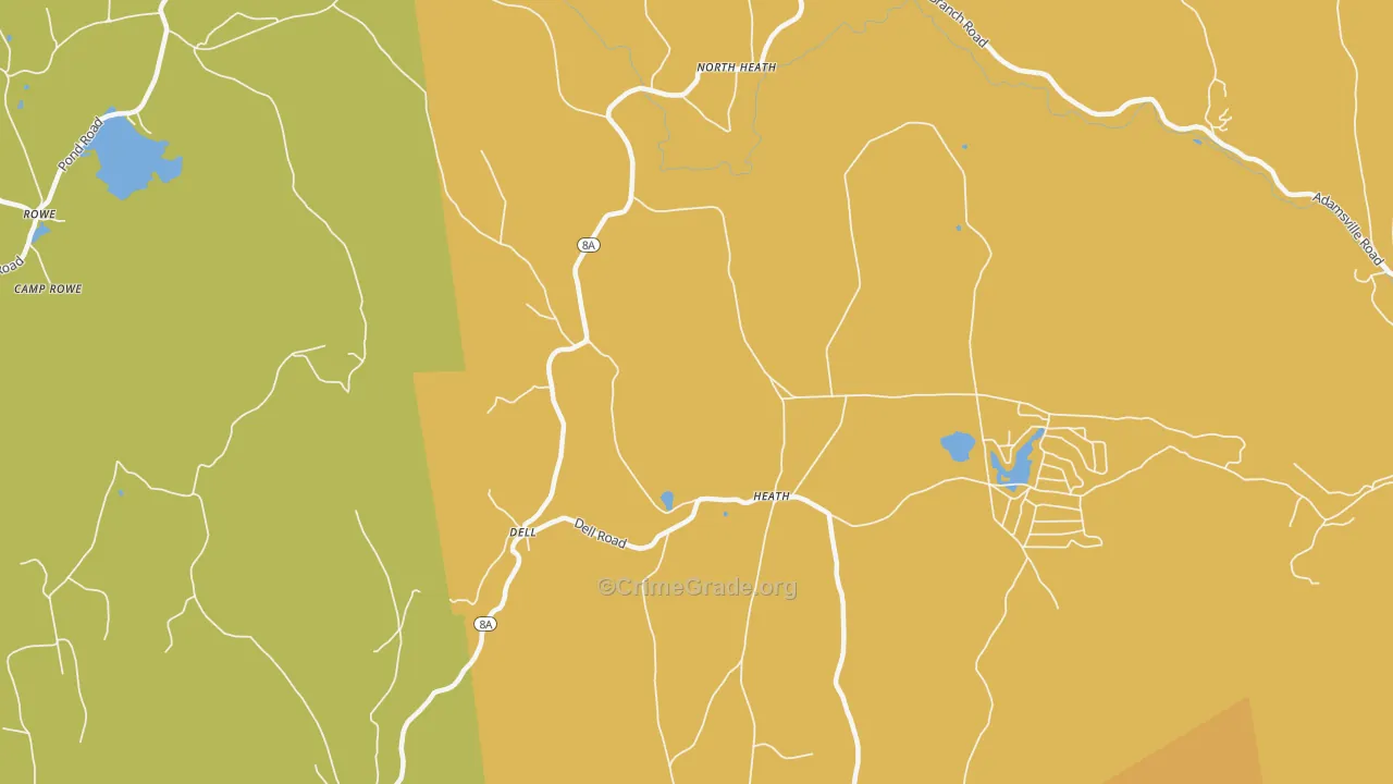 Heath, MA Map of Assault Rates