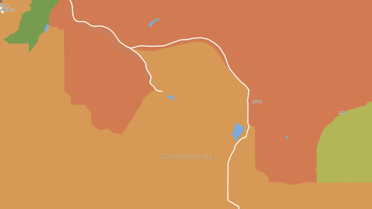 Heath, MT Map of Assault Rates