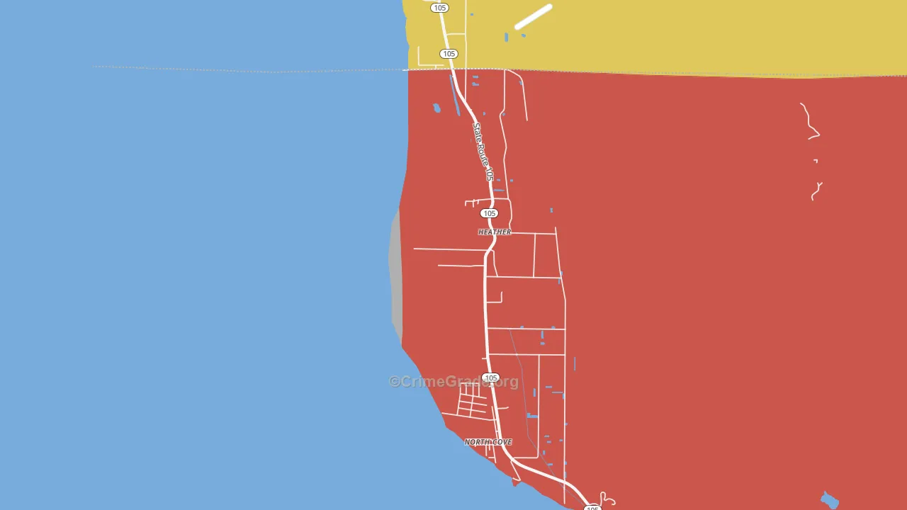 Heather, WA Map of Assault Rates