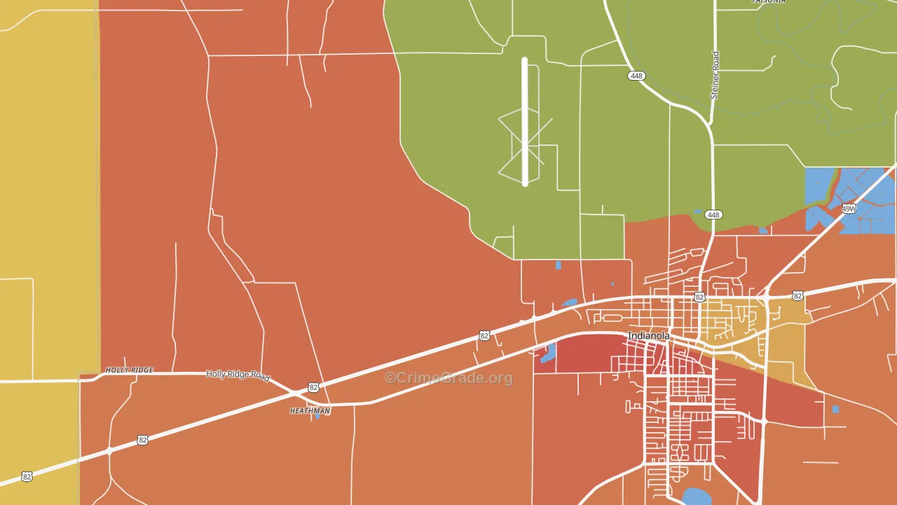 Heathman, MS Map of Assault Rates