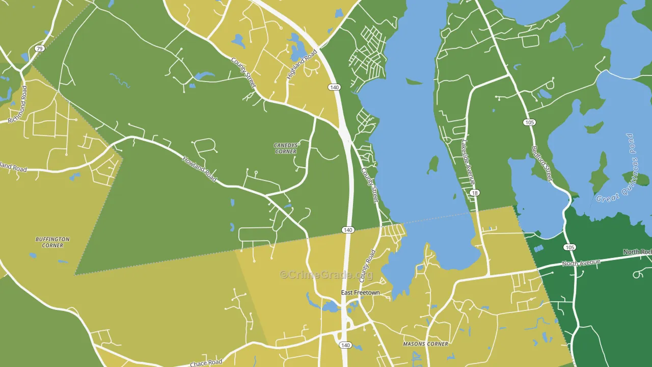Heaven Heights, MA Map of Assault Rates