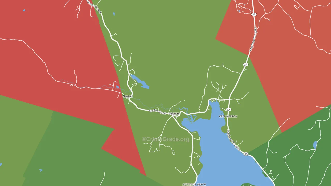 Hebron, NH Map of Assault Rates