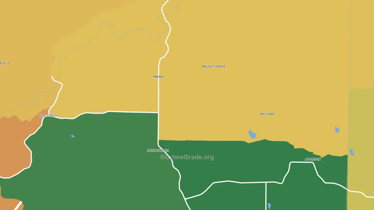 Hector, AR Map of Assault Rates