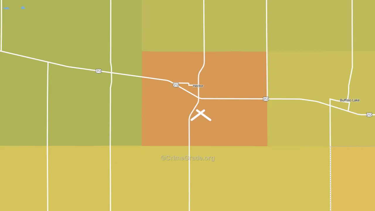 Hector, MN Map of Assault Rates