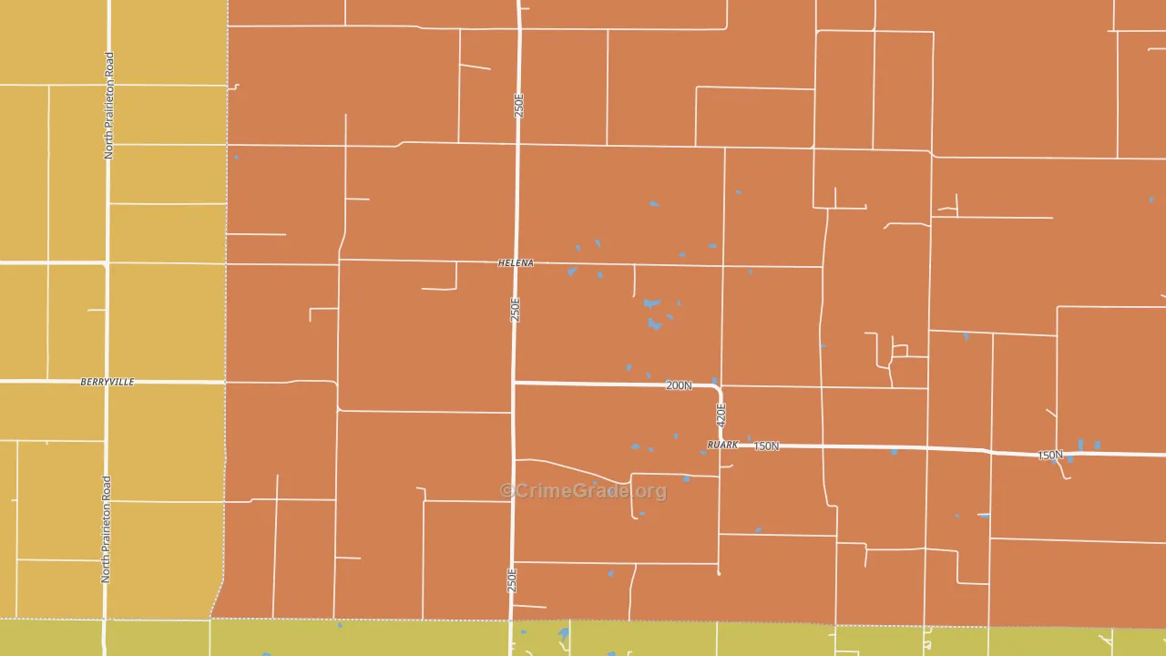 Helena, IL Map of Assault Rates