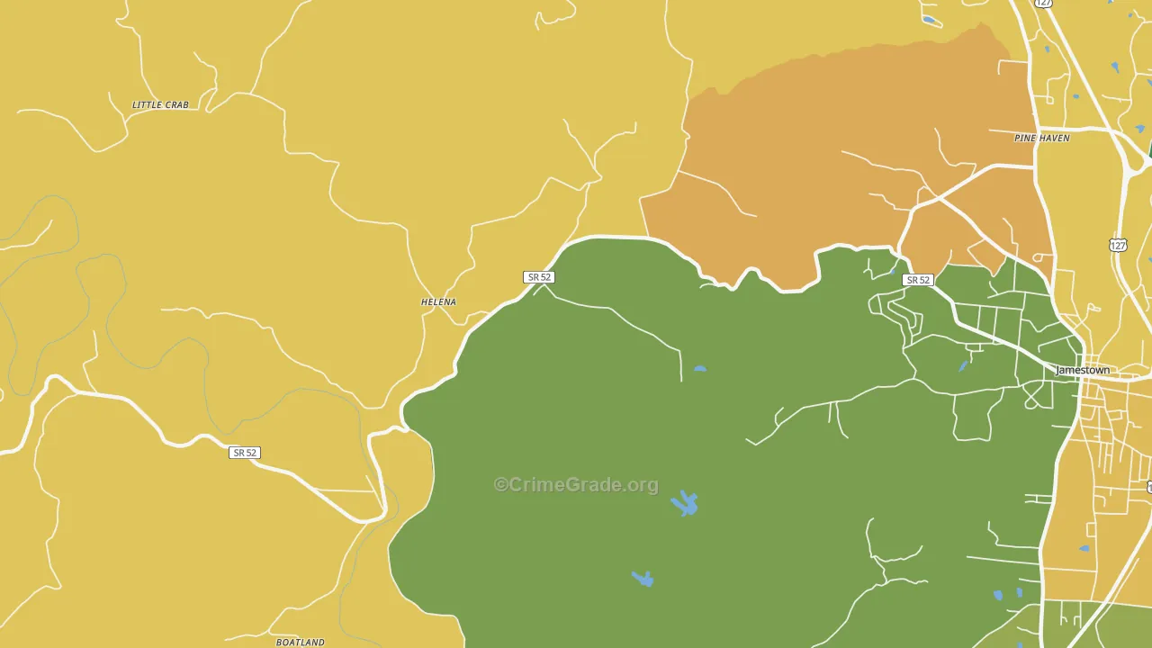 Helena, TN Map of Assault Rates