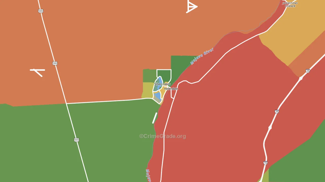 Helendale, CA Map of Assault Rates