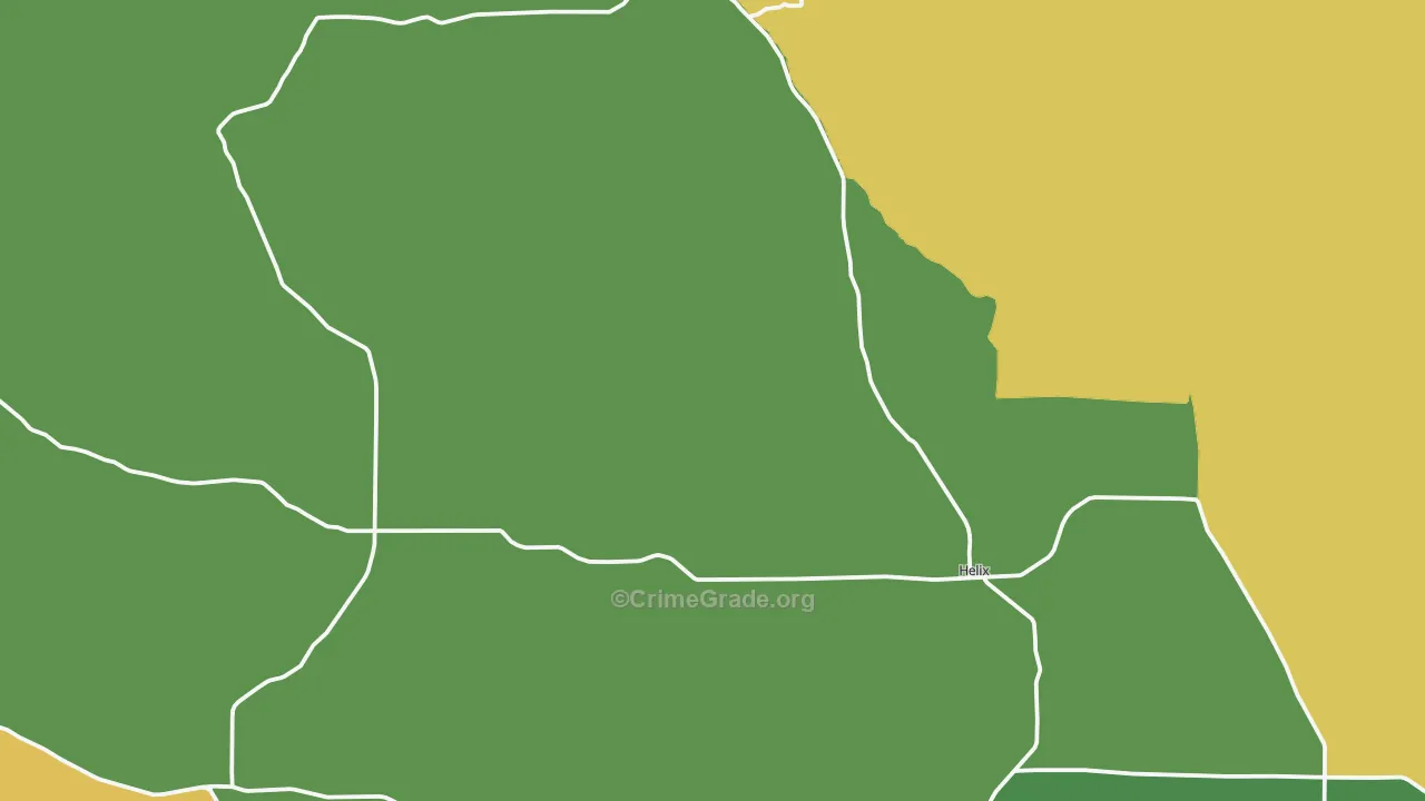 Helix, OR Map of Assault Rates