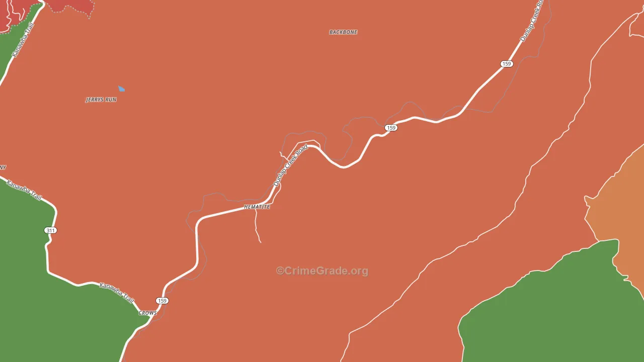 Hematite, VA Map of Assault Rates