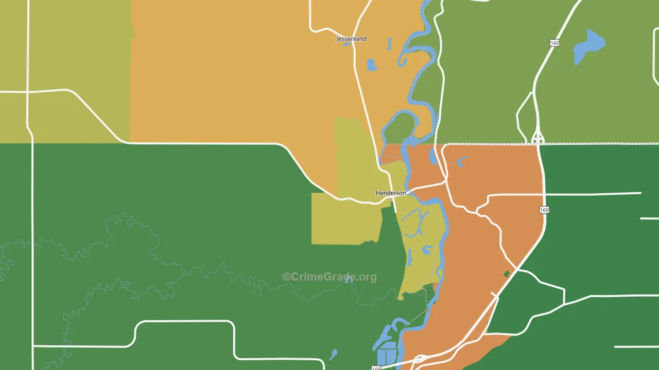 Henderson, MN Map of Assault Rates