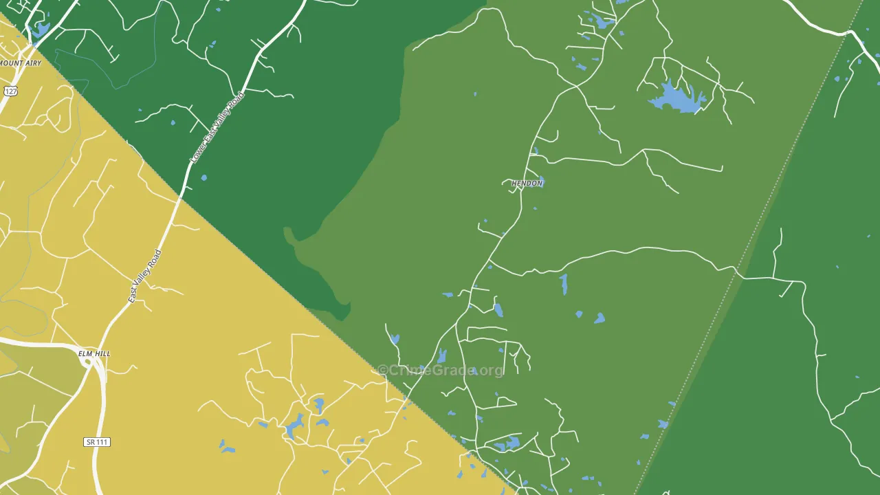 Hendon, TN Map of Assault Rates
